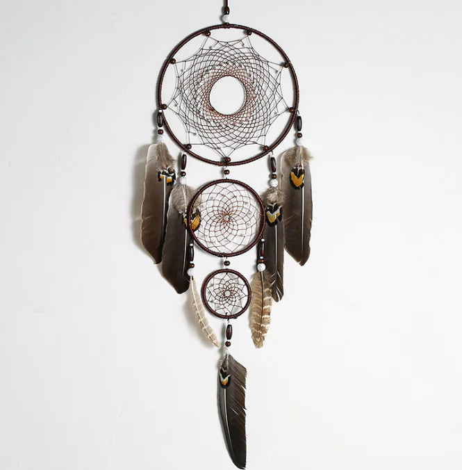Indoor Wall Hanging, Indian Dreamcatcher Decor kuppan
