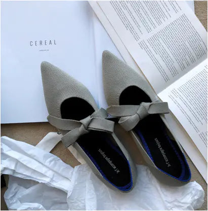 Flat Casual Boat Shoes with Bow Mary Jane Style kuppan