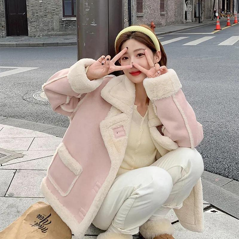 womens-long-lambswool-coat-korean-winter-style
