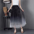 Women’s Tulle Skirts Midi Elastic High Waist Pleated Mesh Flowy A-Line Party Long Tutu Skirts… kuppan