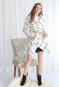 Plaid Woolen Coat for Women&