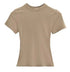 Solid Color Basic Style T-shirt kuppan
