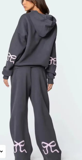 Trendy Queen Sweatsuits Women 2 Piece Outfit Two Piece Lounge Sets Hoodies and Sweatpants Fall Fashion Clothes 2025 Tracksuit kuppan