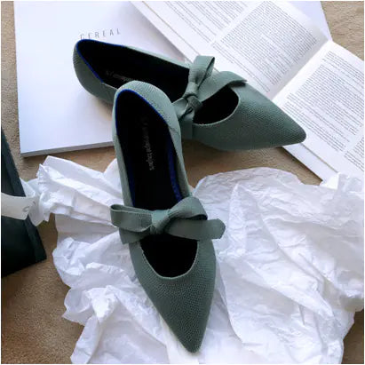 Flat Casual Boat Shoes with Bow Mary Jane Style kuppan