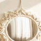Boho Macrame Round Hanging Wall Mirror Decor (1pc) kuppan