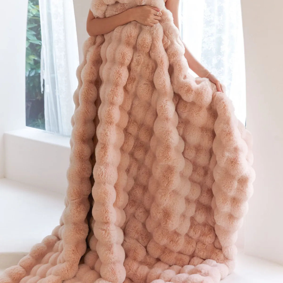 polyester-rabbit-velvet-blanket kuppan