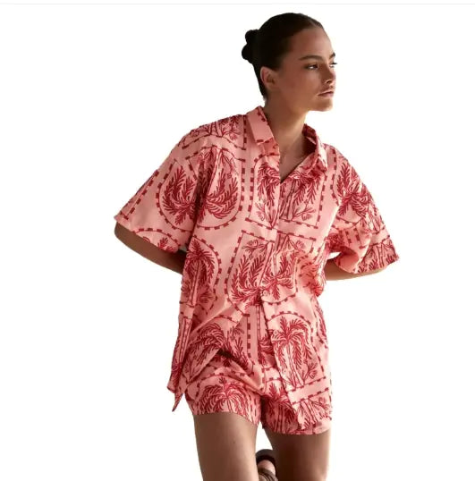Cardigan Printed Short Sleeve kuppan