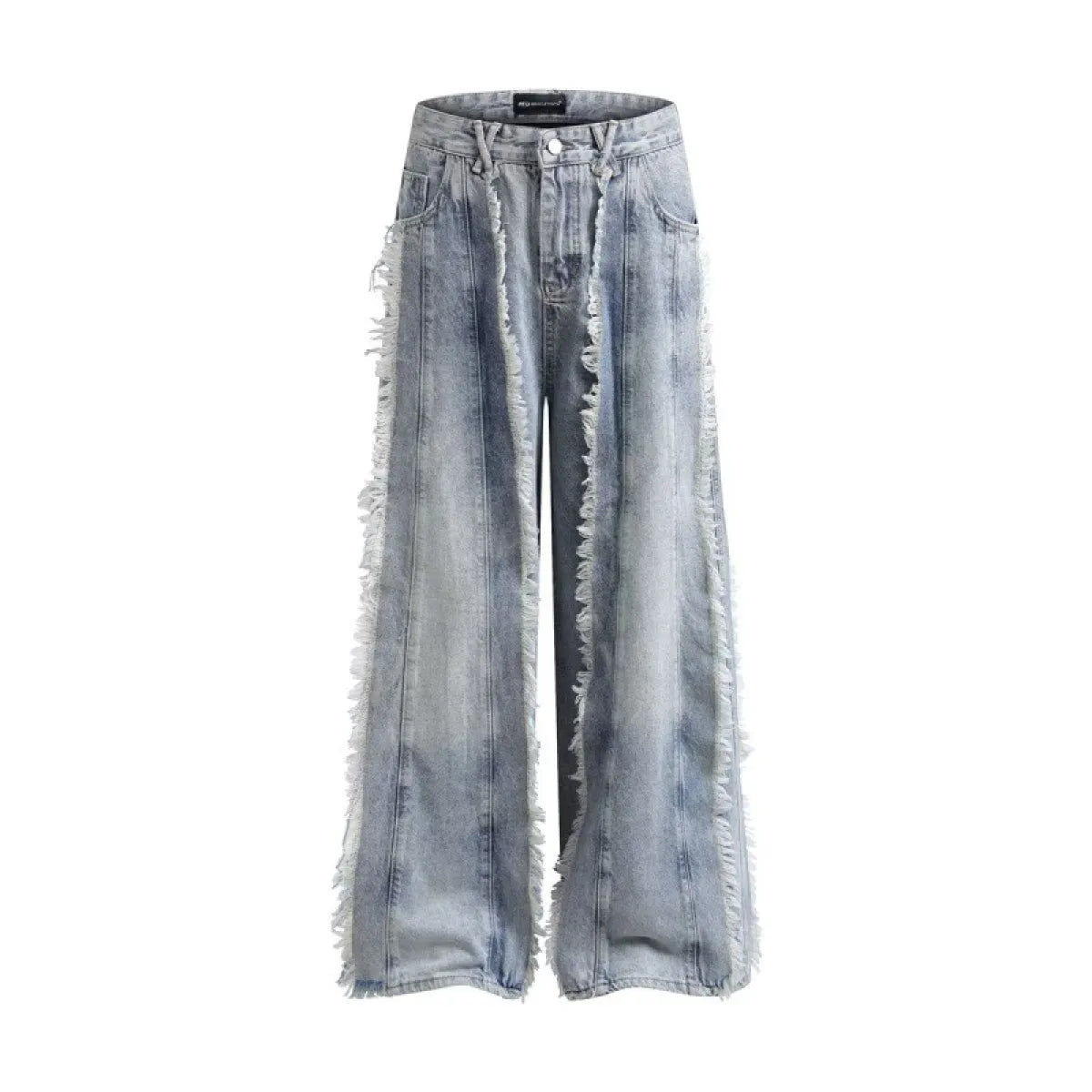 Jeans Destroyed Loose Burrs Wide Leg Bootcut Pants kuppan