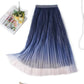 Women’s Tulle Skirts Midi Elastic High Waist Pleated Mesh Flowy A-Line Party Long Tutu Skirts…