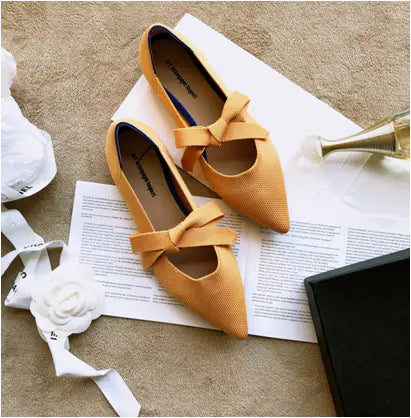 Flat Casual Boat Shoes with Bow Mary Jane Style kuppan