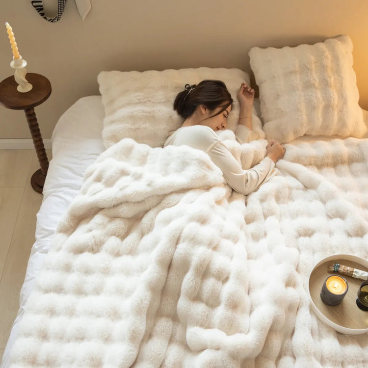 polyester-rabbit-velvet-blanket kuppan