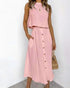Solid Color Vest & Skirt Set kuppan