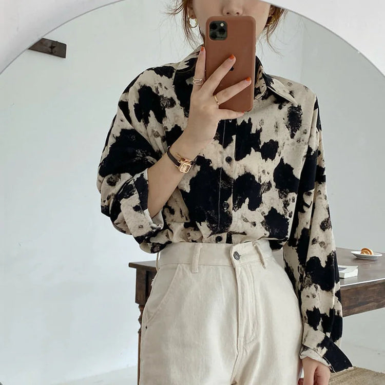 Long-sleeve Tie-Dye Shirt kuppan