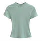 Solid Color Basic Style T-shirt kuppan