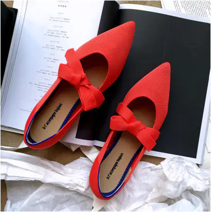 Flat Casual Boat Shoes with Bow Mary Jane Style kuppan