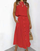 Solid Color Vest & Skirt Set kuppan