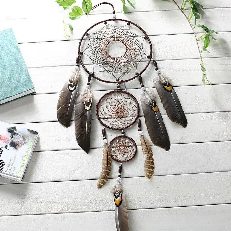 Indoor Wall Hanging, Indian Dreamcatcher Decor kuppan