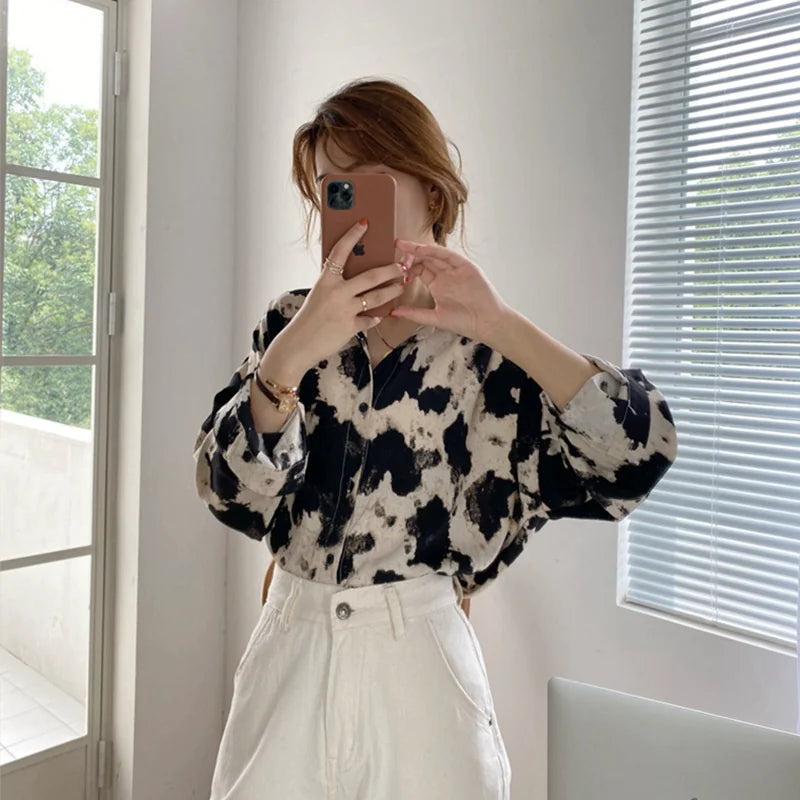 Long-sleeve Tie-Dye Shirt kuppan