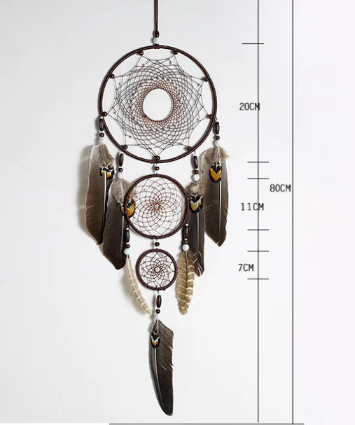 Eagle Feather Dreamcatcher Wall Hanging Decor kuppan