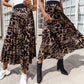 Leopard Print Sexy A-Line Mini Skirt for Women kuppan