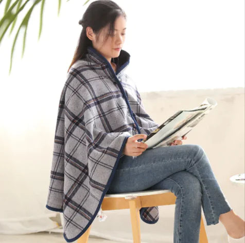 Wearable Blanket, Flannel Wearable Multifunctional Warm Scarf Shawl, Winter Poncho Shawl Blanket Wrap Cape as Gifts for Mom, Ideal for Women and Office Use, Blanket Gifts