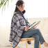 Wearable Blanket, Flannel Wearable Multifunctional Warm Scarf Shawl, Winter Poncho Shawl Blanket Wrap Cape as Gifts for Mom, Ideal for Women and Office Use, Blanket Gifts kuppan