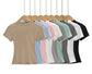 Solid Color Basic Style T-shirt kuppan